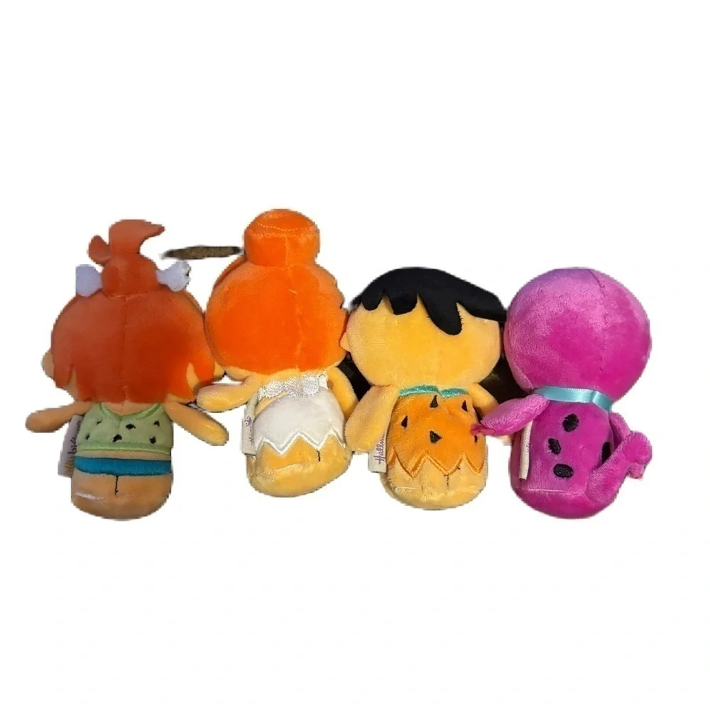 Hallmark The Flintstones Itty Bittys 4 Collector Set Fred Wilma Pebbles Dino